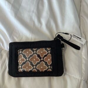 Vera Bradley Black and Tan Phone Wristlet